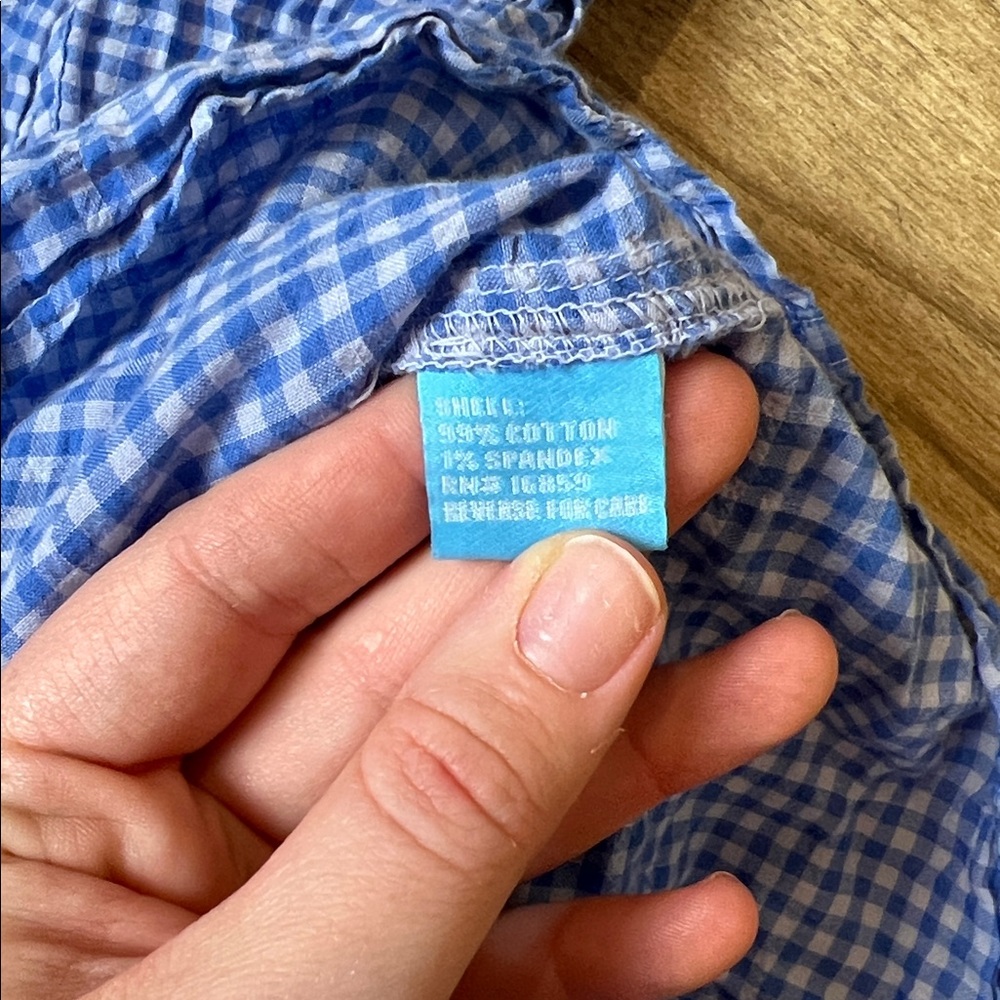 J. Mclaughlin Button Down Gingham Checkered Shirt - image 6